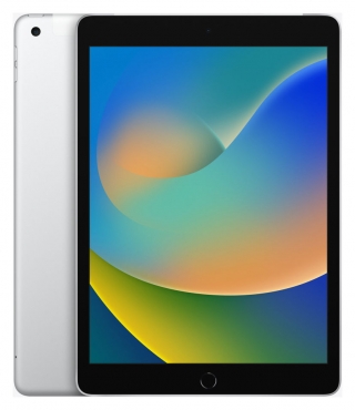APPLE iPad (9. Gen.), 256GB Wi-Fi + Cellular, silber