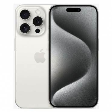 APPLE iPhone 15 Pro, 128GB, Titan weiß